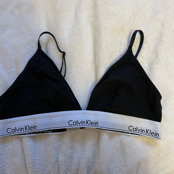 Calvin Klein Modern Cotton Triangle Bralette - Picture 2 of 4